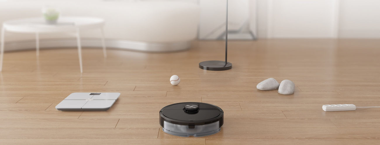 Odkurzacz Roborock S6 MaxV rozpoznaje domowe przedmioty, które należy omijać.